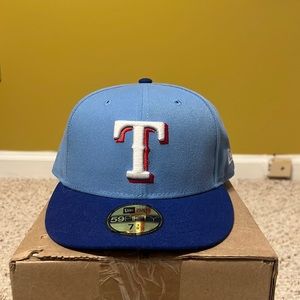 Texas Rangers 7 3/8 fitted hat